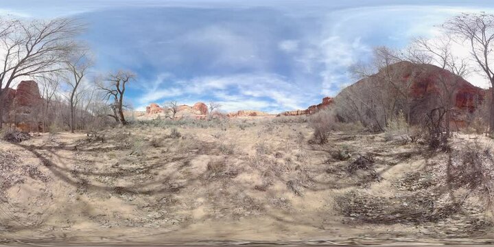 Escalante Utah Wilderness Area near Natural Bridge Arch (Equirectangular 360 VR)