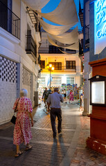 Obraz premium Vistas de calles de Nerja, España