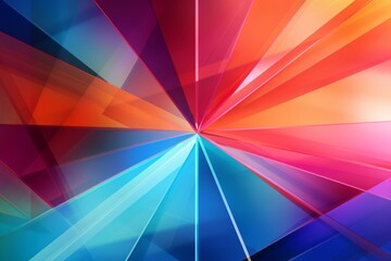 Photo of a vibrant and dynamic abstract background with a play of vibrant lines and colors