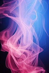 Abstract pink smoke on dark blue background