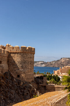 Castillo de San Miguel en Almu&ntilde;&eacute;car, Granada, Espa&ntilde;a