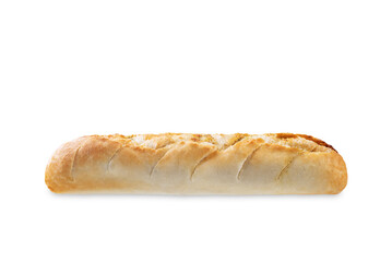 Ciabatta wheat bread on a white isolated background