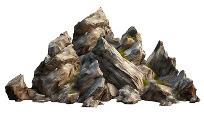 mountains and hill transparent background . Created using generative AI tools