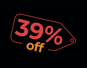 39, 39%, 39% off, 39% de desconto, %, % OFF, % de desconto, Desconto OFF, Promoção, etiqueta de desconto, etiqueta de preço, placa de preco, placa de desconto