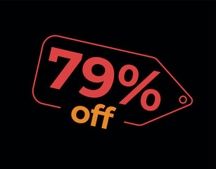 79, 79%, 79% off, 79% de desconto, %, % OFF, % de desconto, Desconto OFF, Promoção, etiqueta de desconto, etiqueta de preço, placa de preco, placa de desconto