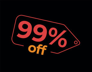 99, 99%, 99% off, 99% de desconto, %, % OFF, % de desconto, Desconto OFF, Promoção, etiqueta de desconto, etiqueta de preço, placa de preco, placa de desconto