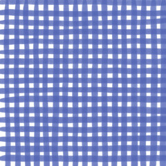 Navy Blue Gingham Check Hand Drawn Background