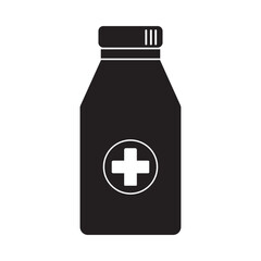 medicinal syrup icon logo vector design template