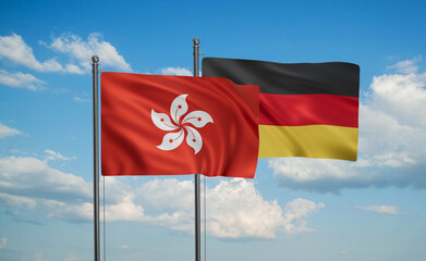 Germany and Hong Kong flag