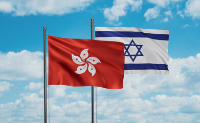 Israel and Hong Kong flag