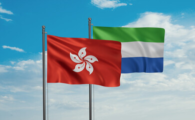 Sierra Leone and Hong Kong flag