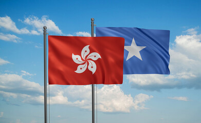 Somalia and Hong Kong flag