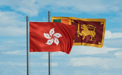 Sri Lanka and Hong Kong flag