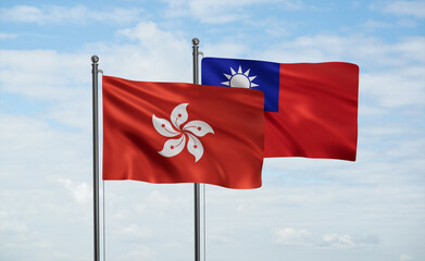 Taiwan and Hong Kong flag