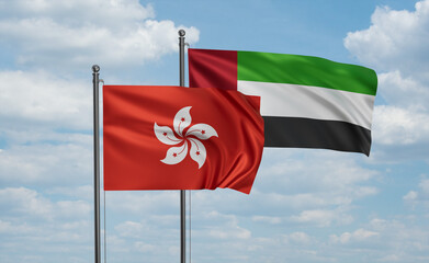 UAE and Hong Kong flag