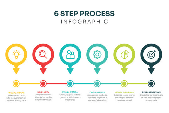 Vector Infographic thin line design with icons and 6 options or steps Infographics for business