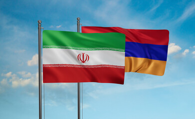 Armenia and Iran flag