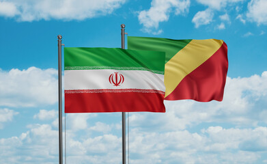 Congo and Iran flag
