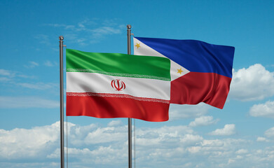 Philippines and Iran flag