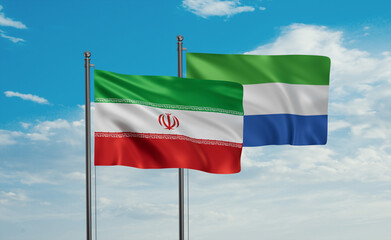 Sierra Leone and Iran flag