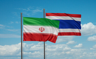 Thailand and Iran flag