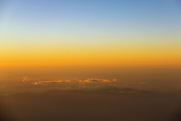 flight in the sky and photography of sunrise and clouds