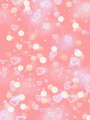 pink background with hearts