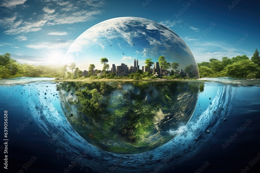 Poster inter connected ness of earths systems represent.