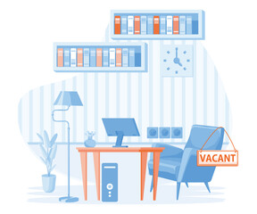 Job opportunity, employment possibility concept. Vacant job position,  flat vector modern illustration 
