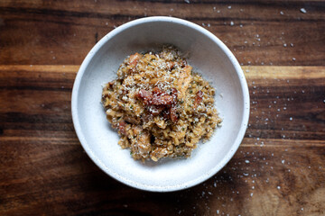 Chicken and mushroom risotto 