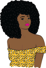 Black Woman with Afro
