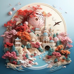 3 dimensional paper art – traditional art – athens art paper art art design – 3d paper art