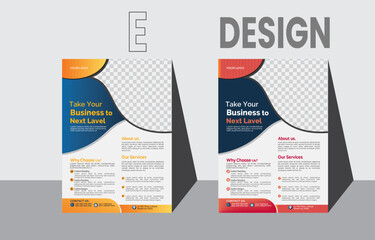 poster flyer Tamphlet brochure cover design layout space  vector illustration template in A4 size
 magenta, red and yellow color. marketing, business proposal, promotion, advertise, publication, cover