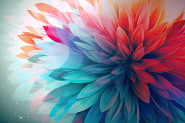 Fototapeta na wymiar abstract flower background, modern style