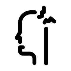 headache icon line style