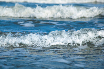 waves on the beach