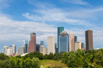 Obraz premium Downtown Houston at golden hour
