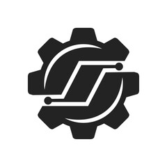 industry logo template Isolated. Brand Identity. Icon Abstract Vector graphic