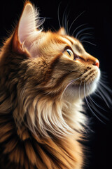 Red Hair Cat Portrait