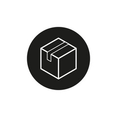 Box icon. Vector illustration. EPS 10.