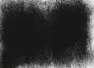 Dust and scratches design. Aged photo editor layer. Black grunge abstract background