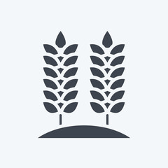Icon Agriculture. related to Environment symbol. glyph style. simple illustration. conservation. earth. clean