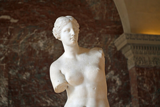 Venus de Milo close up - The Louvre Museum, Paris, France