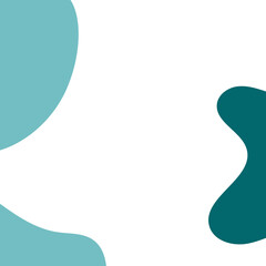 Colorful Abstract Blob Shapes Frame