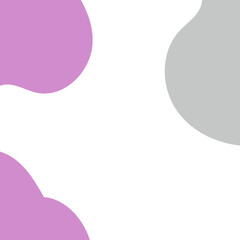 Colorful Abstract Blob Shapes Frame