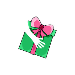 gift packaging logo icon design