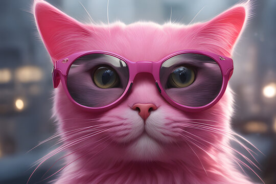 Pink Cat Images – Browse 186,658 Stock Photos, Vectors, and Video