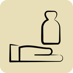 Icon Sponsorship. related to Volunteering symbol. glyph style. Help and support. friendship