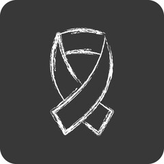 Icon Awareness. related to Volunteering symbol. chalk style. Help and support. friendship