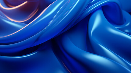 Obraz premium abstract blue color background with waves and lines